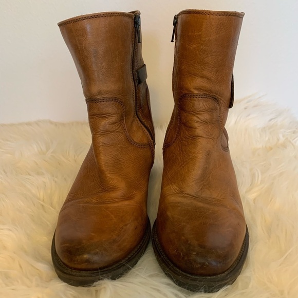Clark’s Brown Distressed Western Boots Sz-5.5 D - Picture 1 of 8